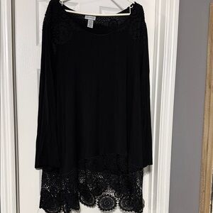 Catherines Black Lace Top